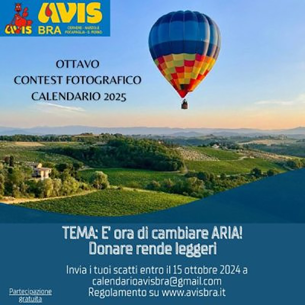 8° Contest fotografico per la realizzazione del calendario 2025 Avisbra