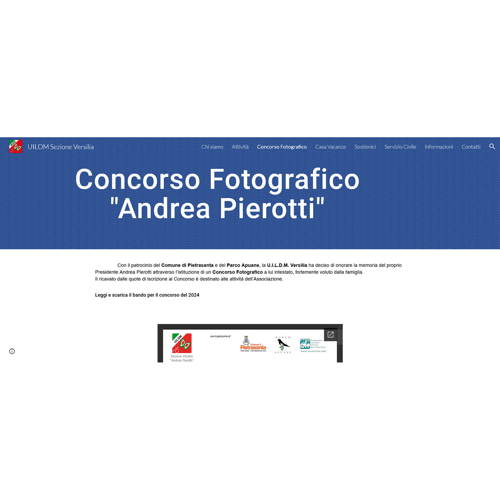 Concorso Fotografico “Andrea Pierotti“ - XIV edizione 2024