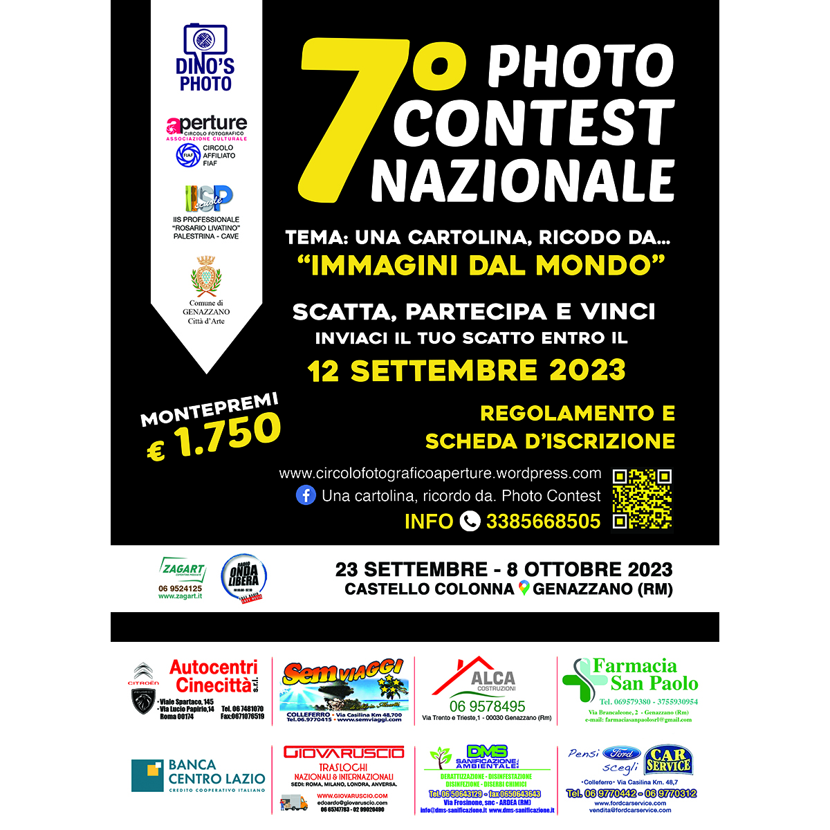 7° Photo Contest nazionale  "Una cartolina ricordo da... - Immagini dal mondo"