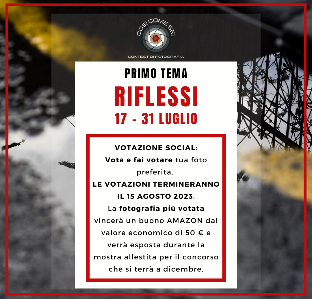 Contest fotografico "Così come sei"