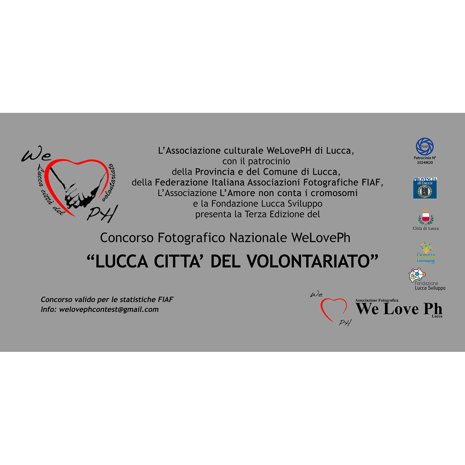 3° Concorso fotografico  We Love PH “Lucca città del volontariato”