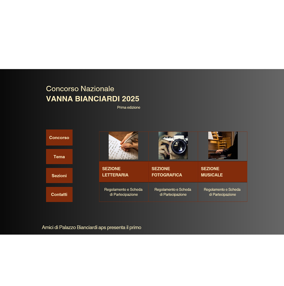 Concorso Nazionale Vanna Bianciardi 2025 - sezione fotografica